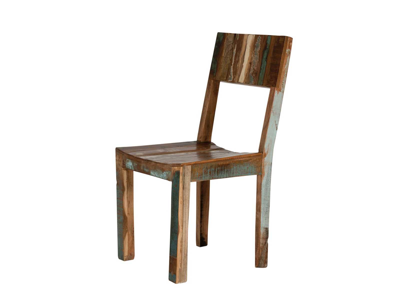 Barevná židle z recyklovaného masivu Fridge